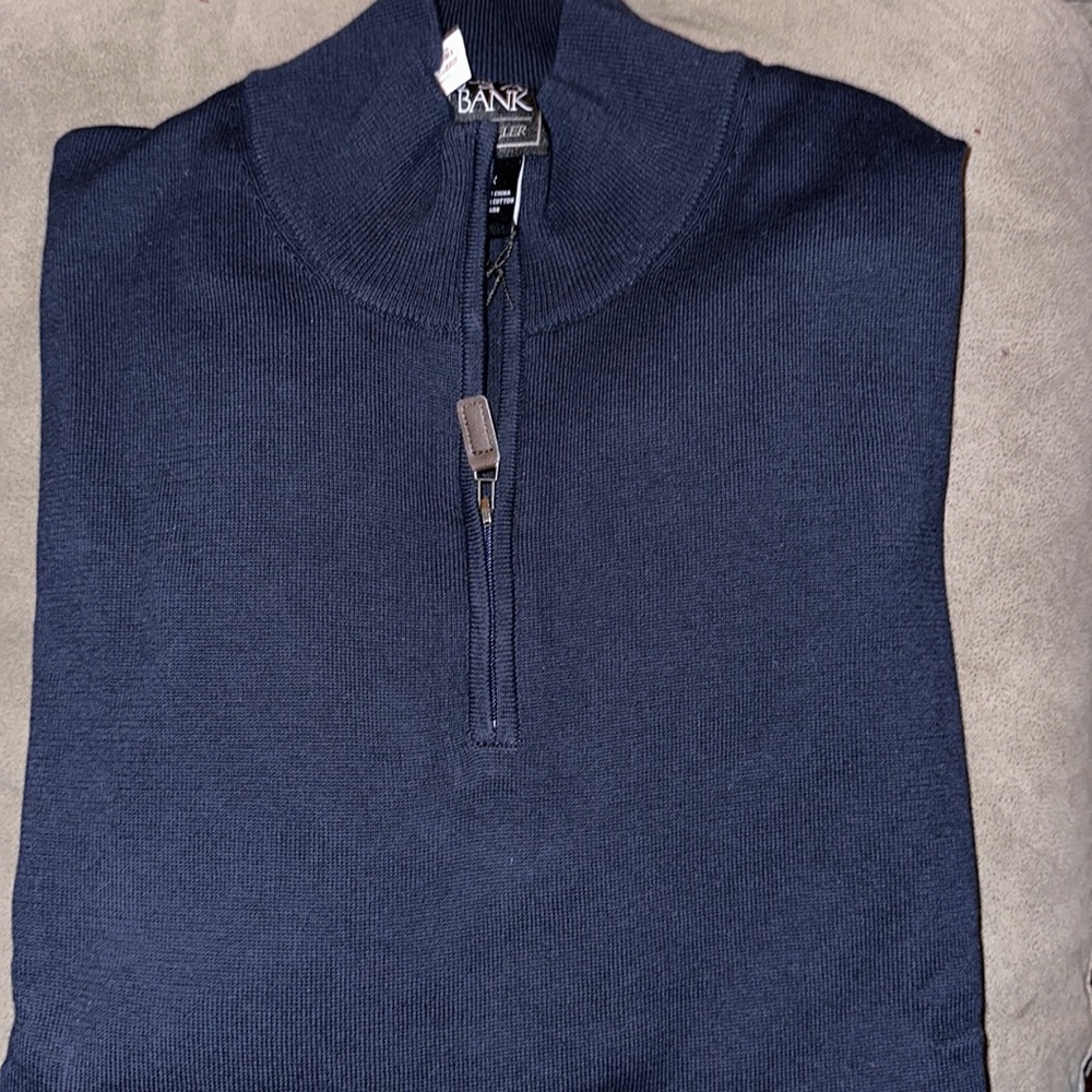 New with tags 1/4 zip mens sweater.